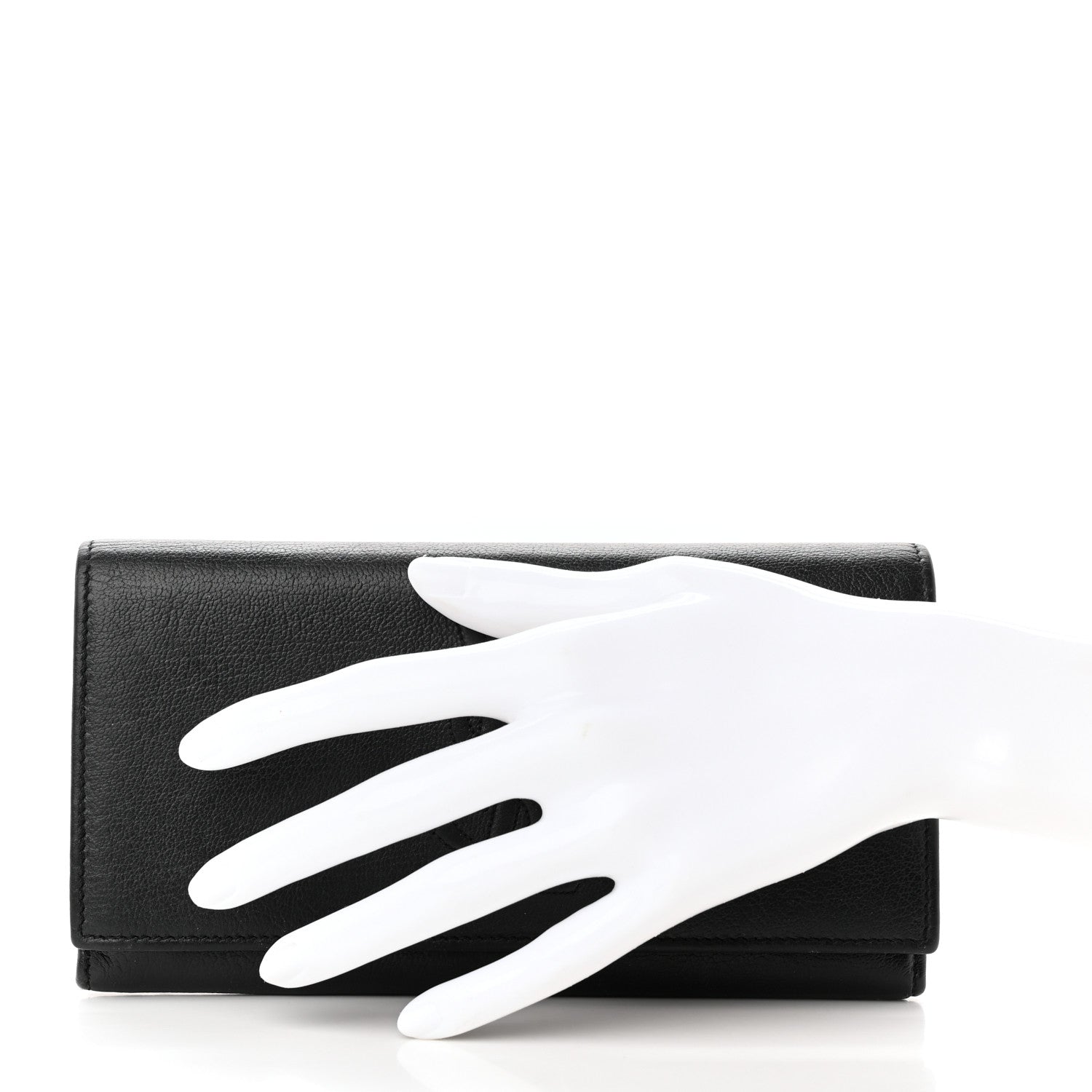 Saint Laurent Chevre Belle De Jour Flap Wallet Black 2 of 13