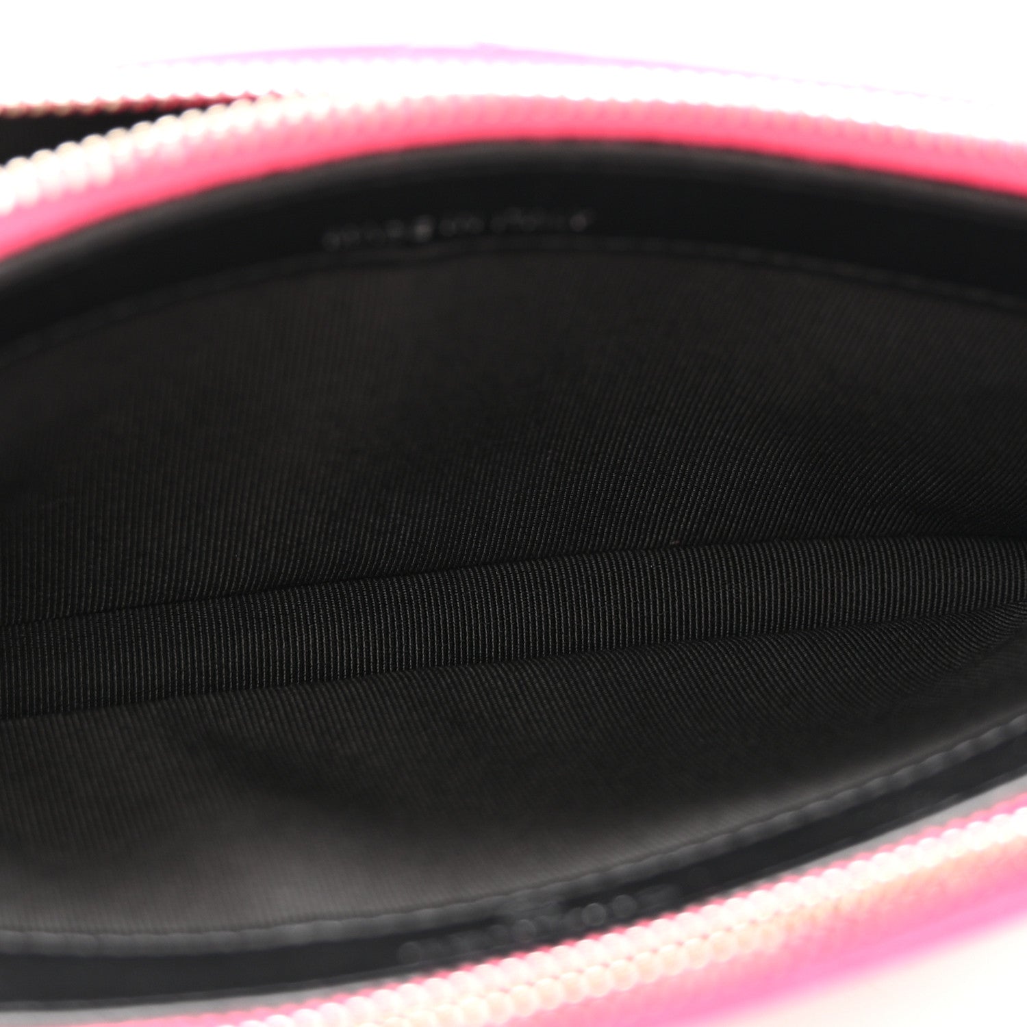 Chanel Patent Quilted Small Clutch With Chain Pink Black 5 of 14