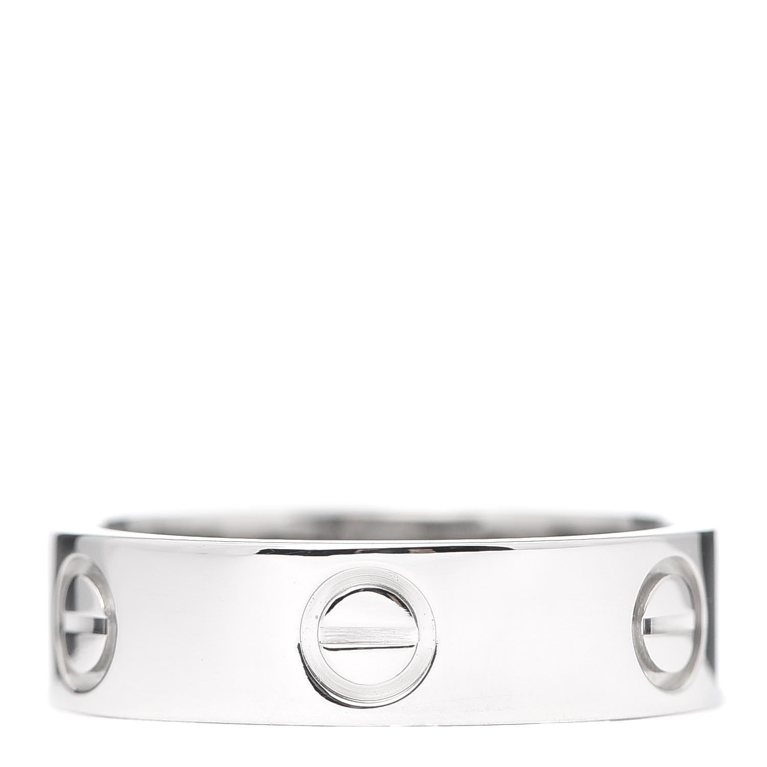 Cartier Platinum 5.5mm LOVE Ring 55 7.25 1 of 7
