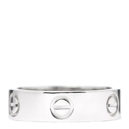 Cartier Platinum 5.5mm LOVE Ring 55 7.25 1 of 7