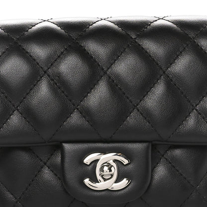 Chanel Calfskin Quilted CC Uniform Flap Belt Bag Black 8 of 11
