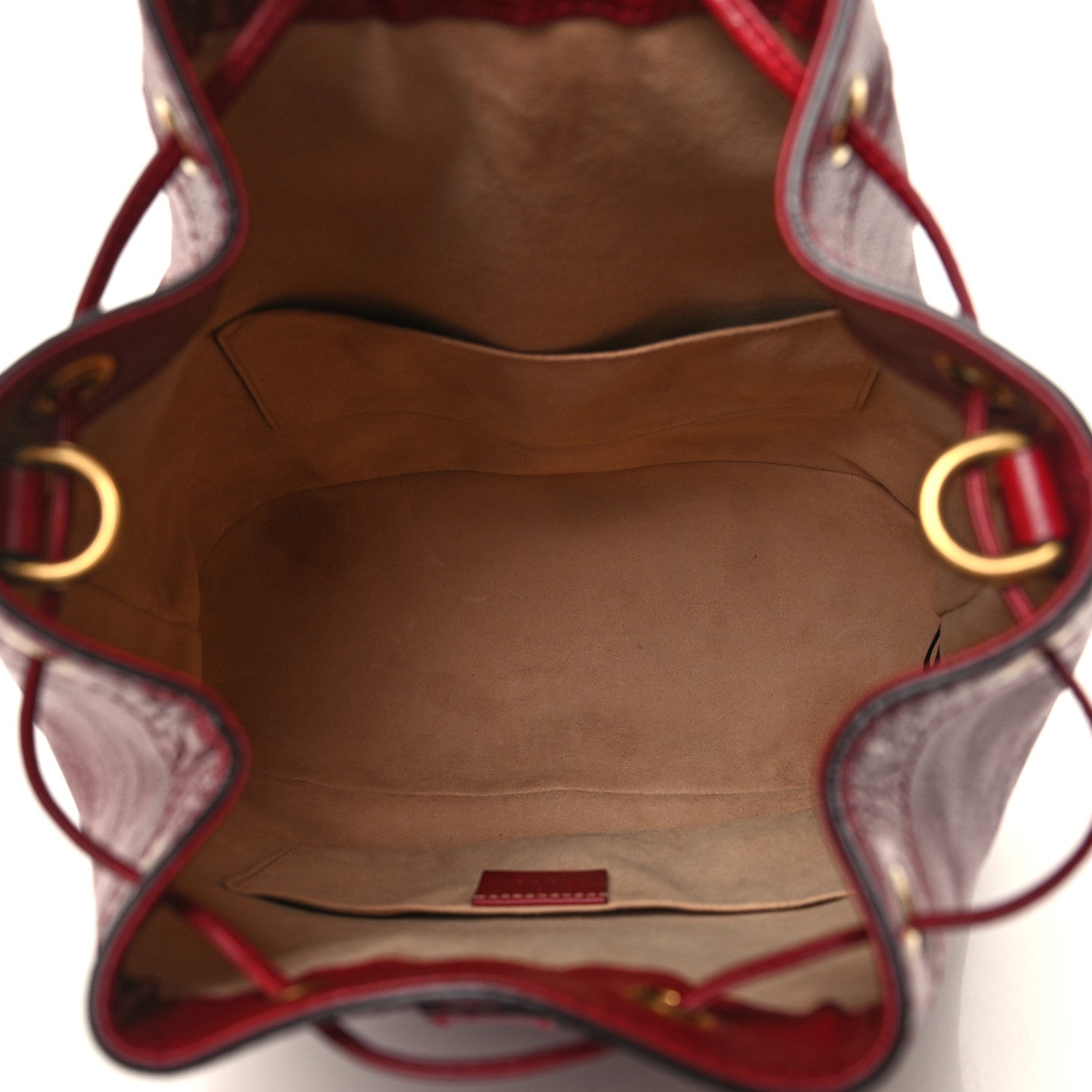 Gucci Piuma Lux Energy Medium Re(Belle) Convertible Bucket Bag Hibiscus Red 4 of 9