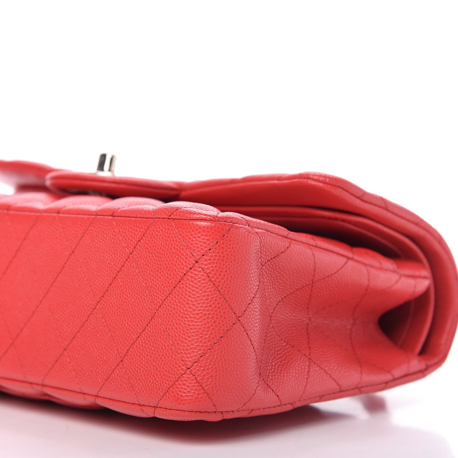 Chanel Caviar Quilted Small Double Flap Red 7 of 10