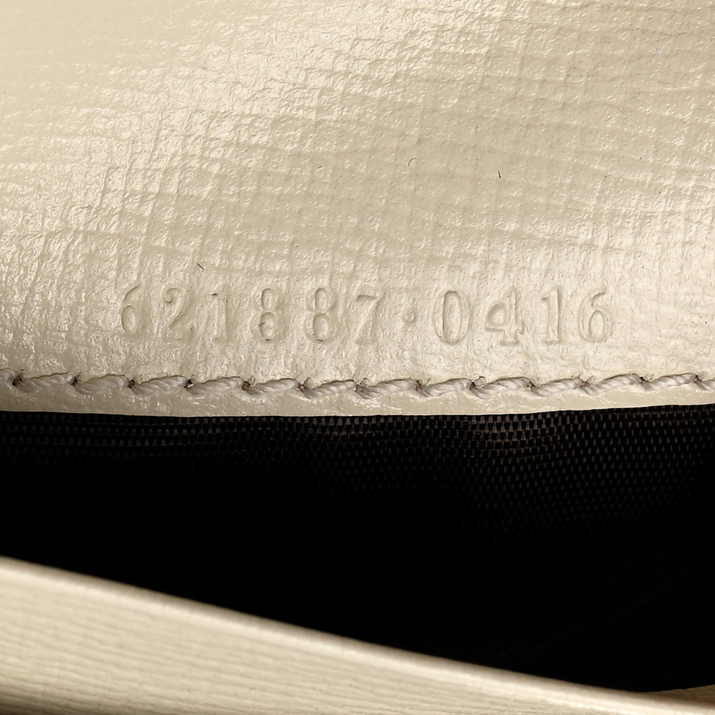 GG Supreme Monogram Azalea Calfskin Horsebit 1955 Card Case Wallet Beige Ebony Mystic White