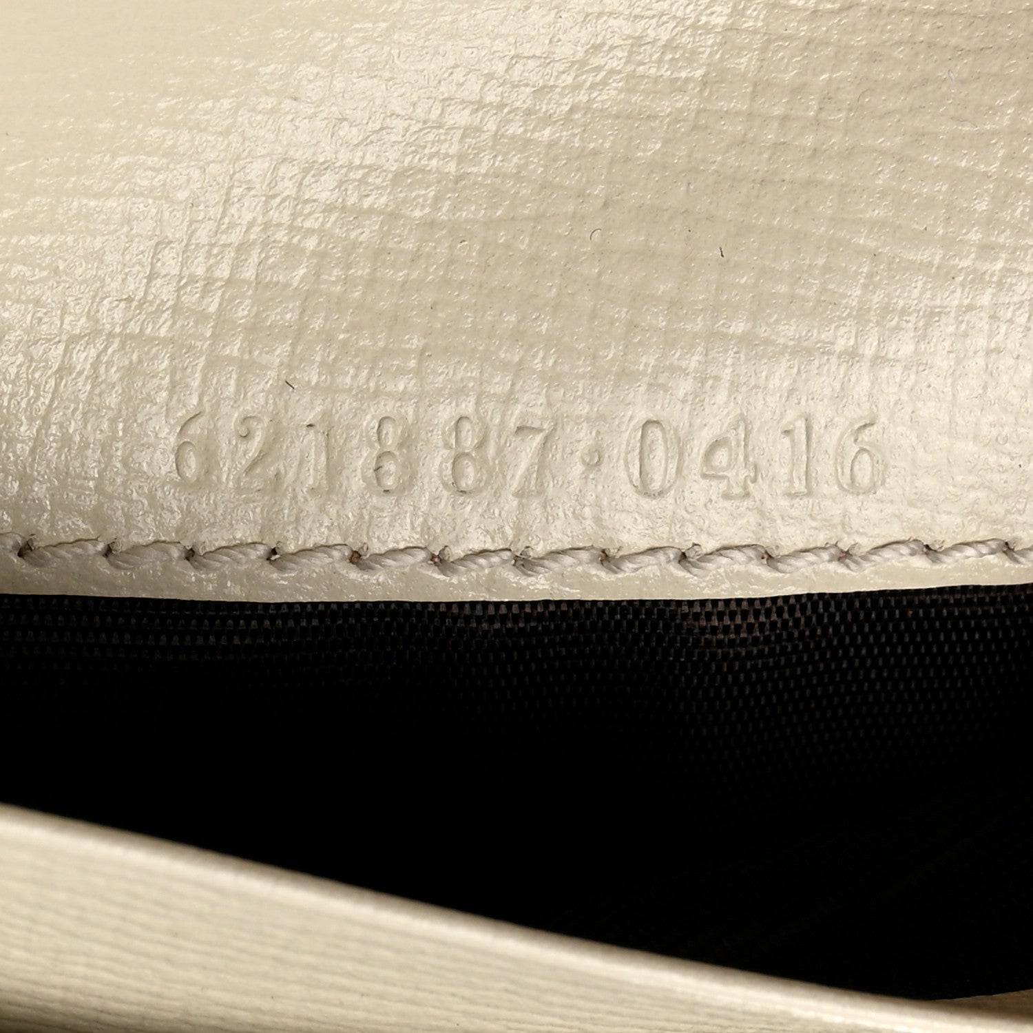 Gucci GG Supreme Monogram Azalea Calfskin Horsebit 1955 Card Case Wallet Beige Ebony Mystic White 7 of 8