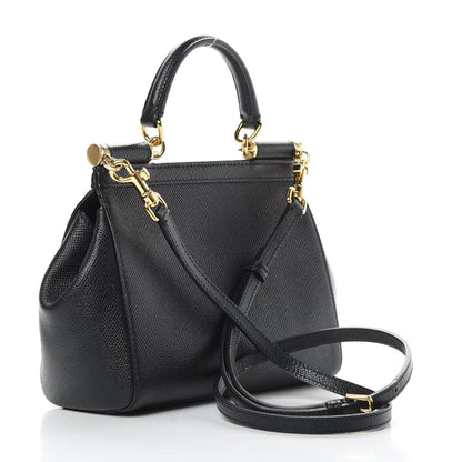 Dolce & Gabbana Dauphine Mini Miss Sicily Satchel Black 3 of 10
