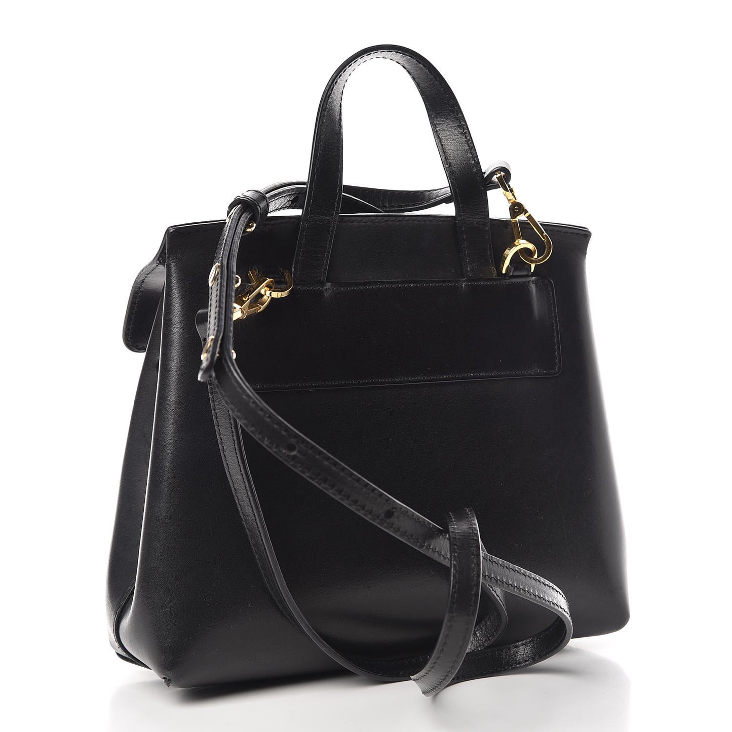 Calfskin Mini Mini Lady Bag Black