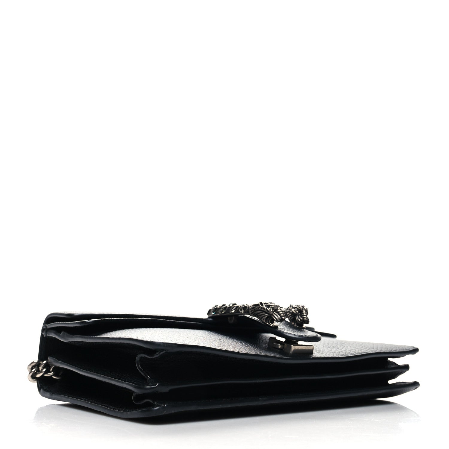 Gucci Pebbled Calfskin Small Dionysus Shoulder Bag Black 4 of 12