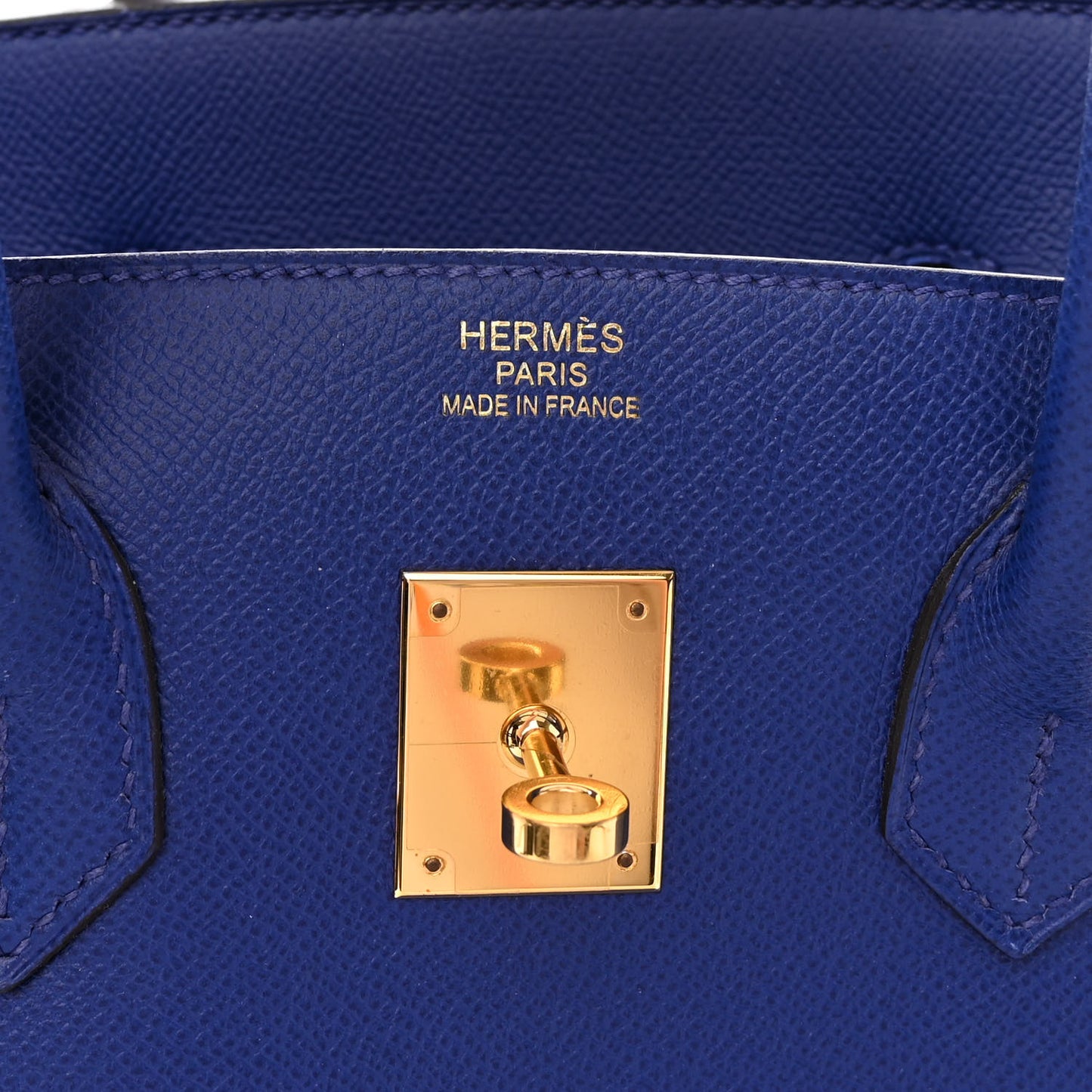 Epsom Birkin 35 Bleu Electrique