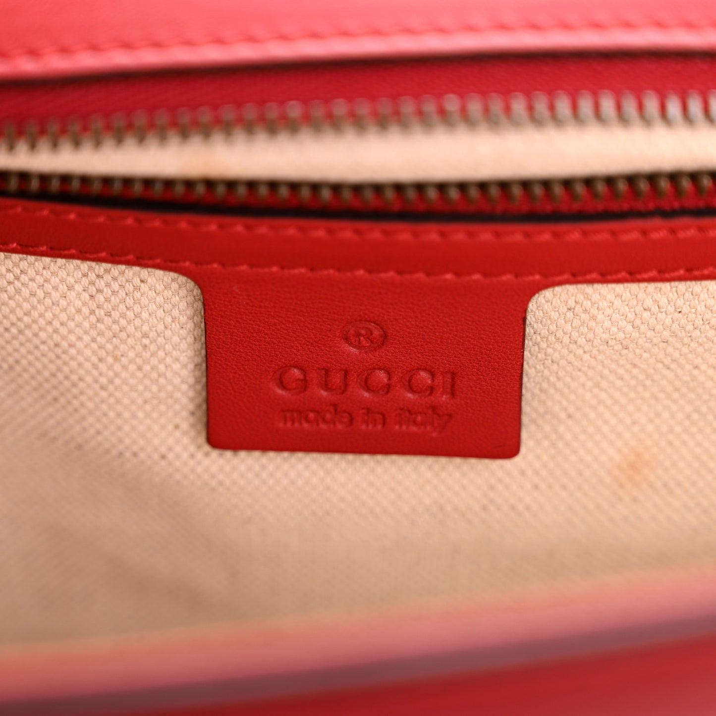 Calfskin Web Medium Peony Chain Shoulder Bag Red