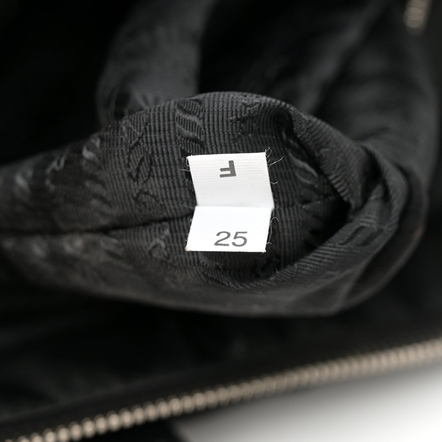 Re-Nylon Nappa Triangle Quilted Padded Double Handled Zip Pocket Tote Black