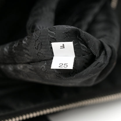 Prada Re-Nylon Nappa Triangle Quilted Padded Double Handled Zip Pocket Tote Black 7 of 11