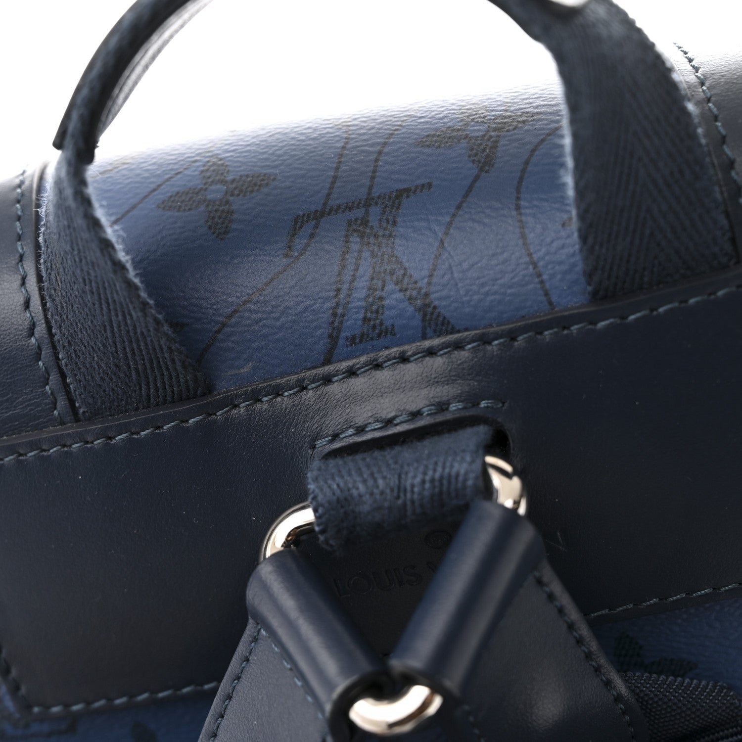 Louis Vuitton Monogram Aquagarden Christopher MM Backpack Abyss Blue 13 of 14