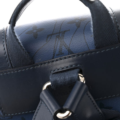 Louis Vuitton Monogram Aquagarden Christopher MM Backpack Abyss Blue 13 of 14