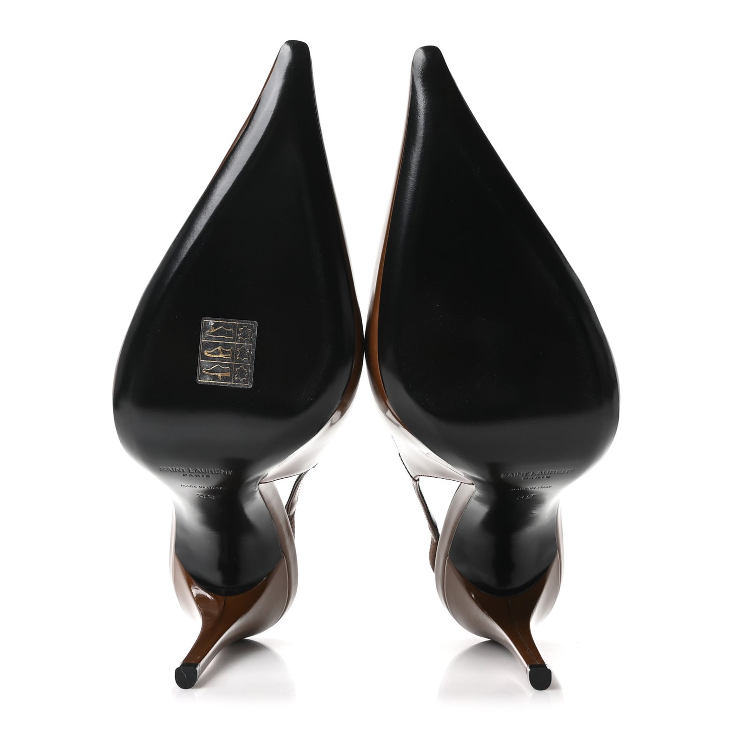 Patent Vendome Slingback Pumps 39 Soil Brown