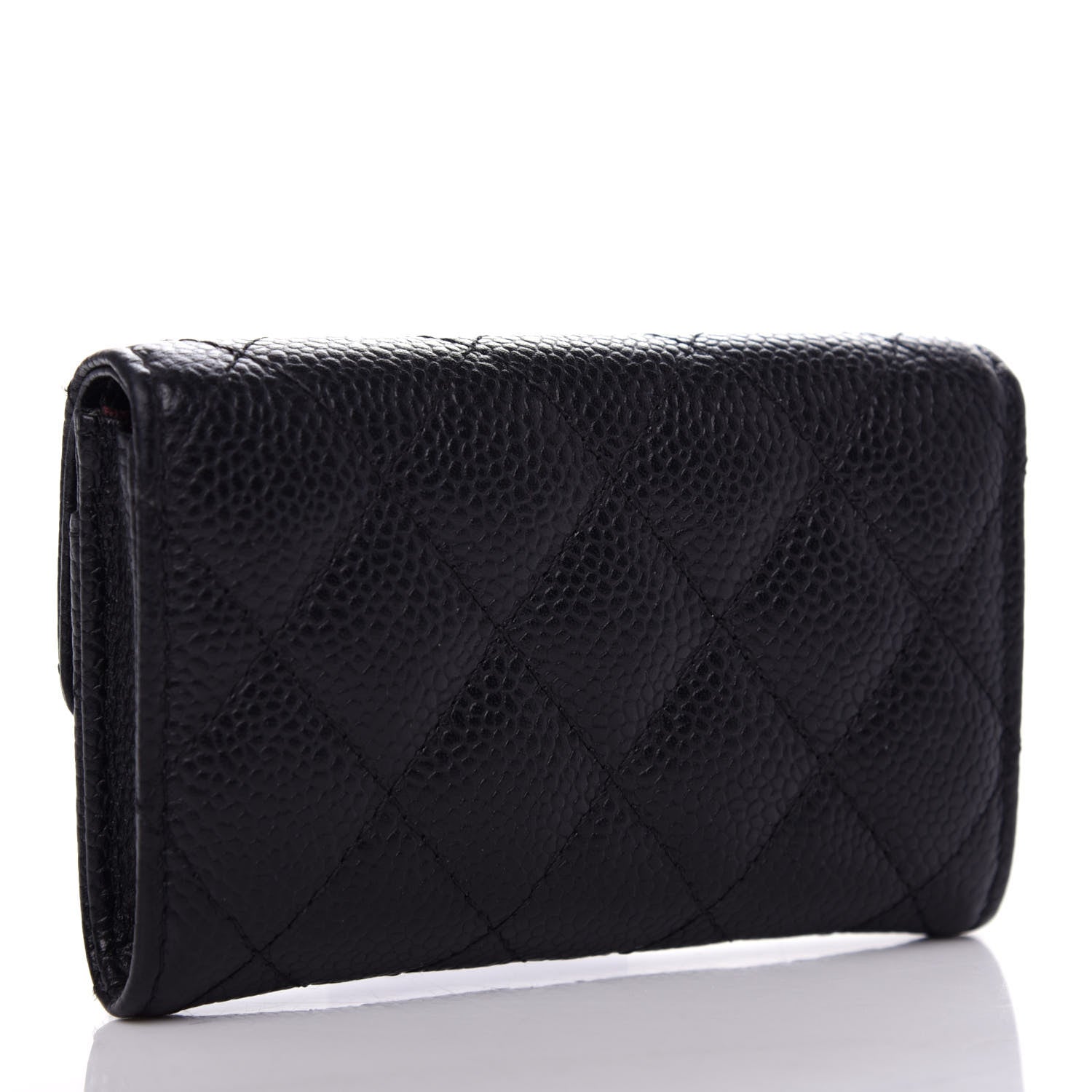 Chanel Caviar Quilted Flap Card Holder Black 3 of 9