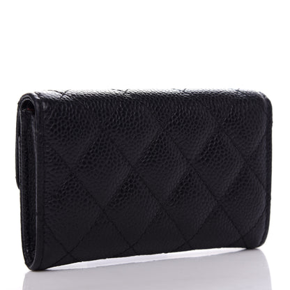 Chanel Caviar Quilted Flap Card Holder Black 3 of 9