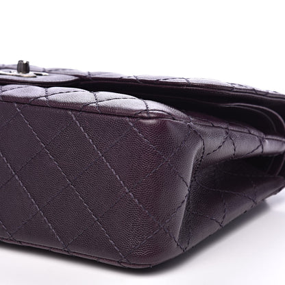 Chanel Caviar Quilted Jumbo Double Flap Dark Purple 10 of 17
