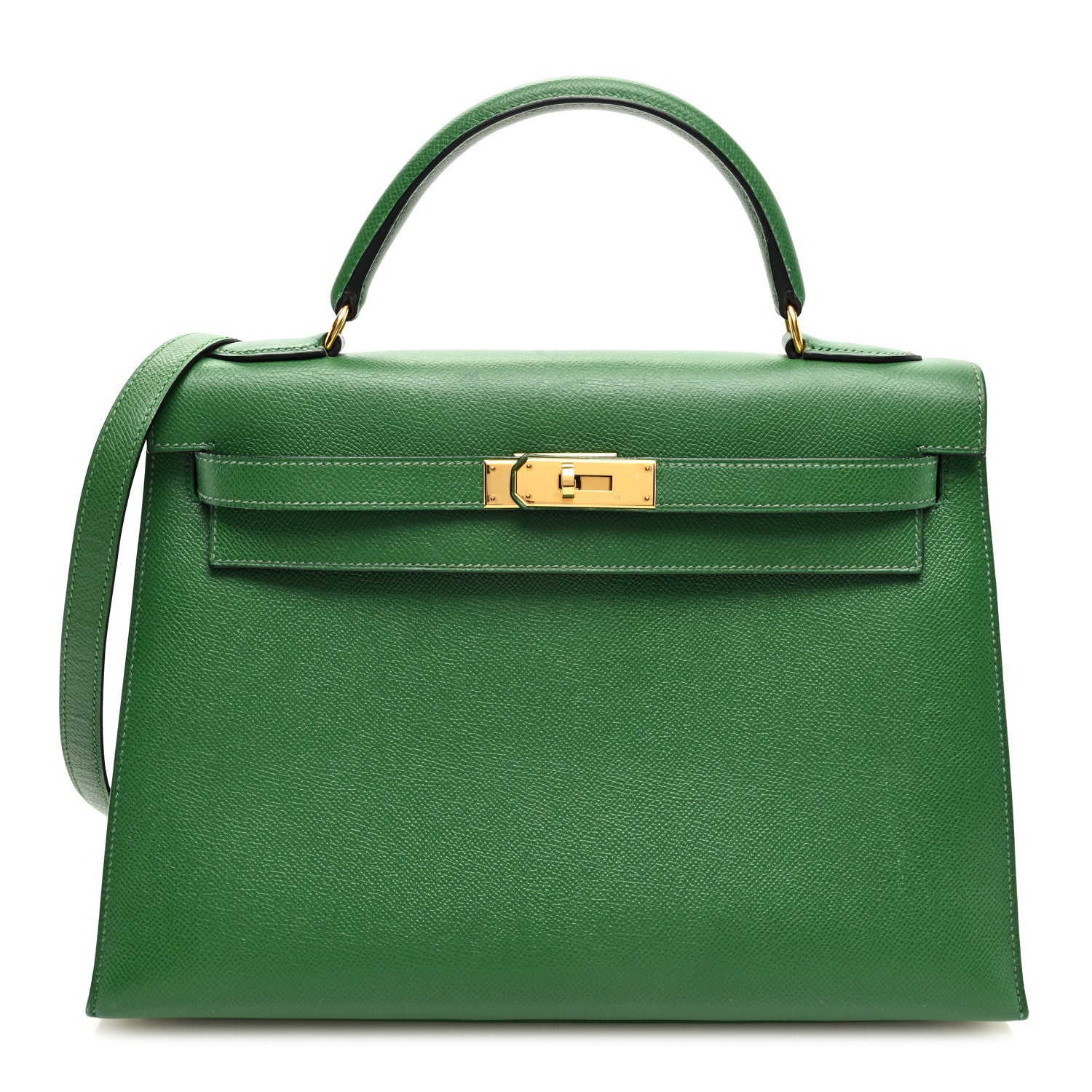 Hermes Courchevel Kelly Sellier 32 Vert Clair 1 of 10
