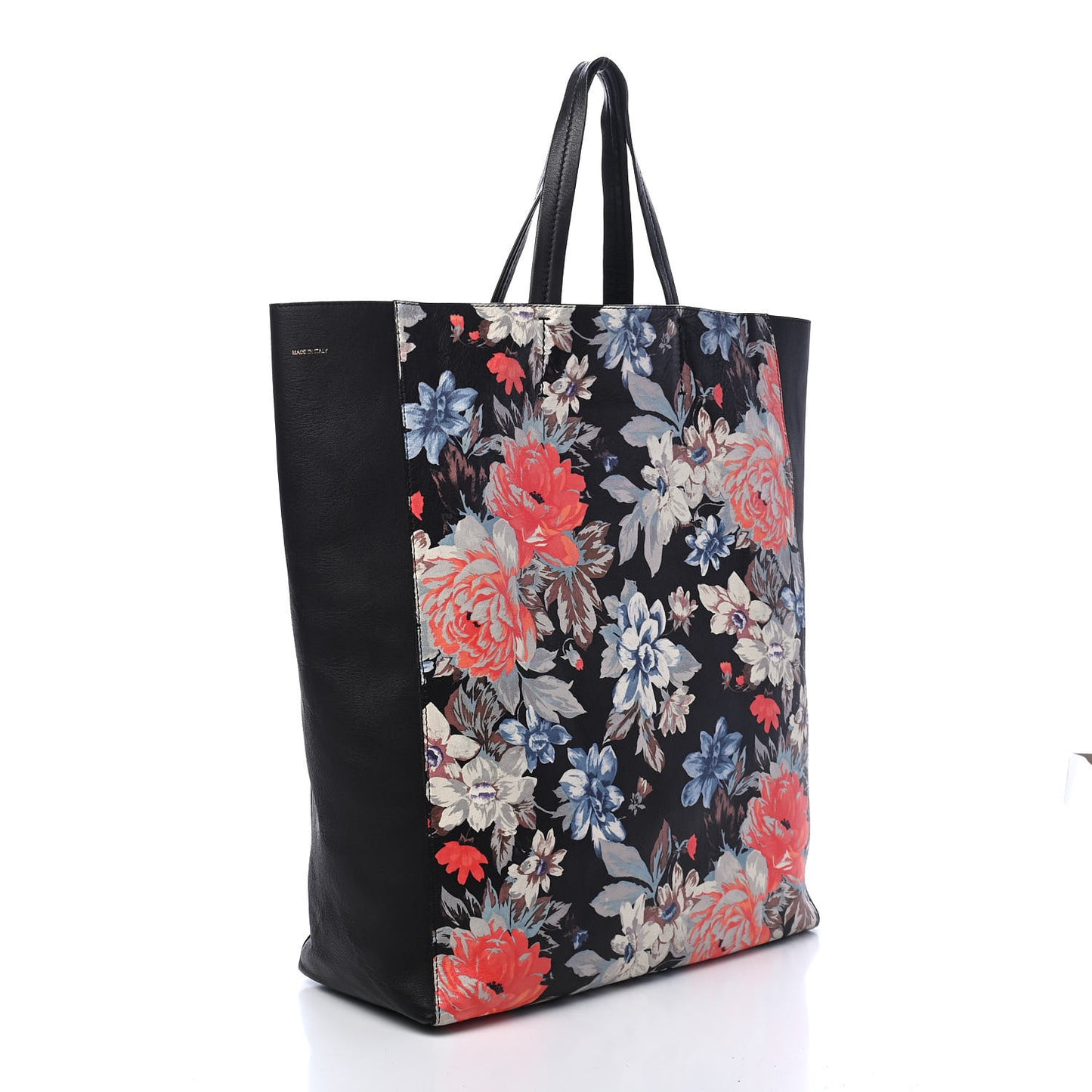 Lambskin Floral Printed Vertical Cabas Potiron
