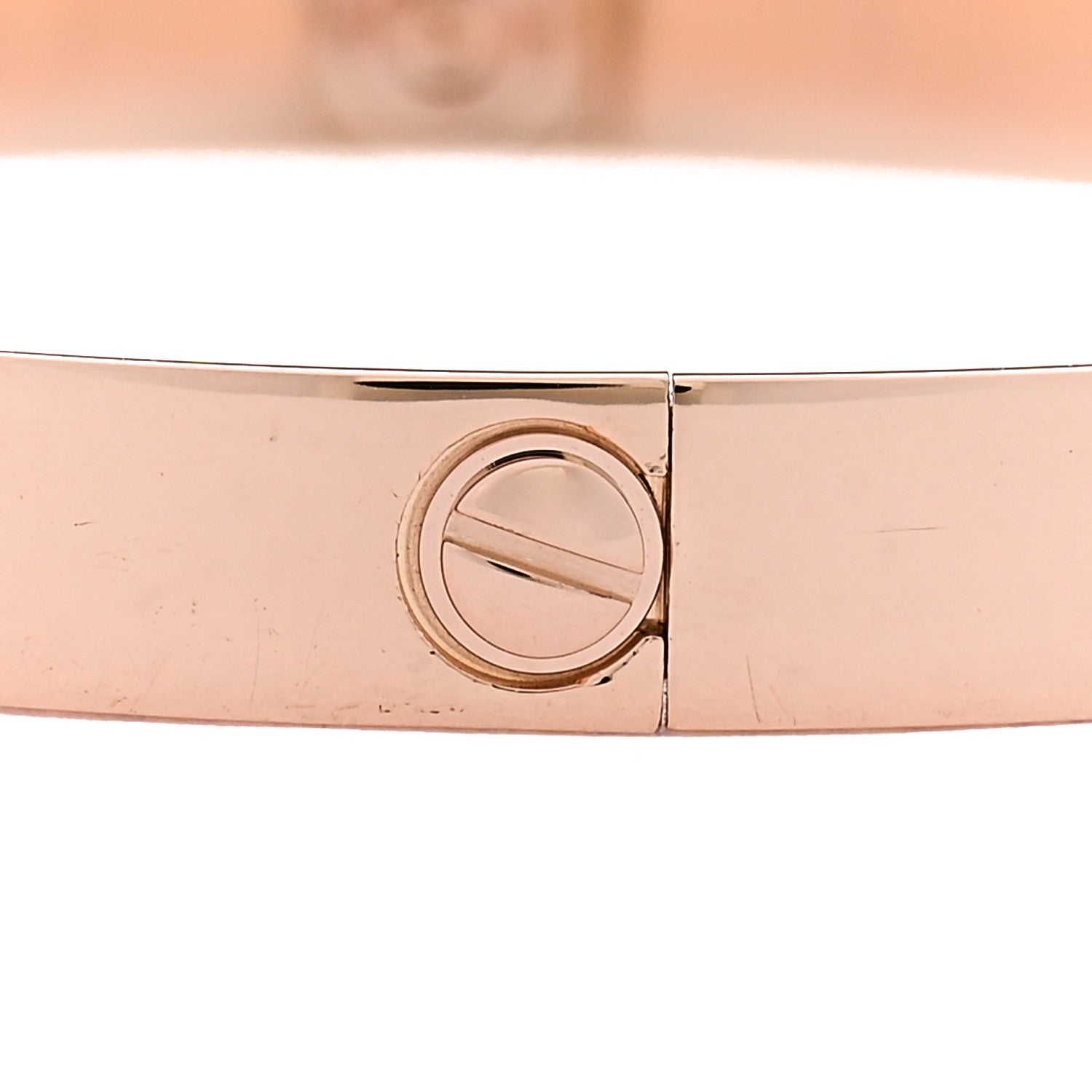 Cartier 18K Pink Gold 4 Diamond LOVE Bracelet 18 4 of 8