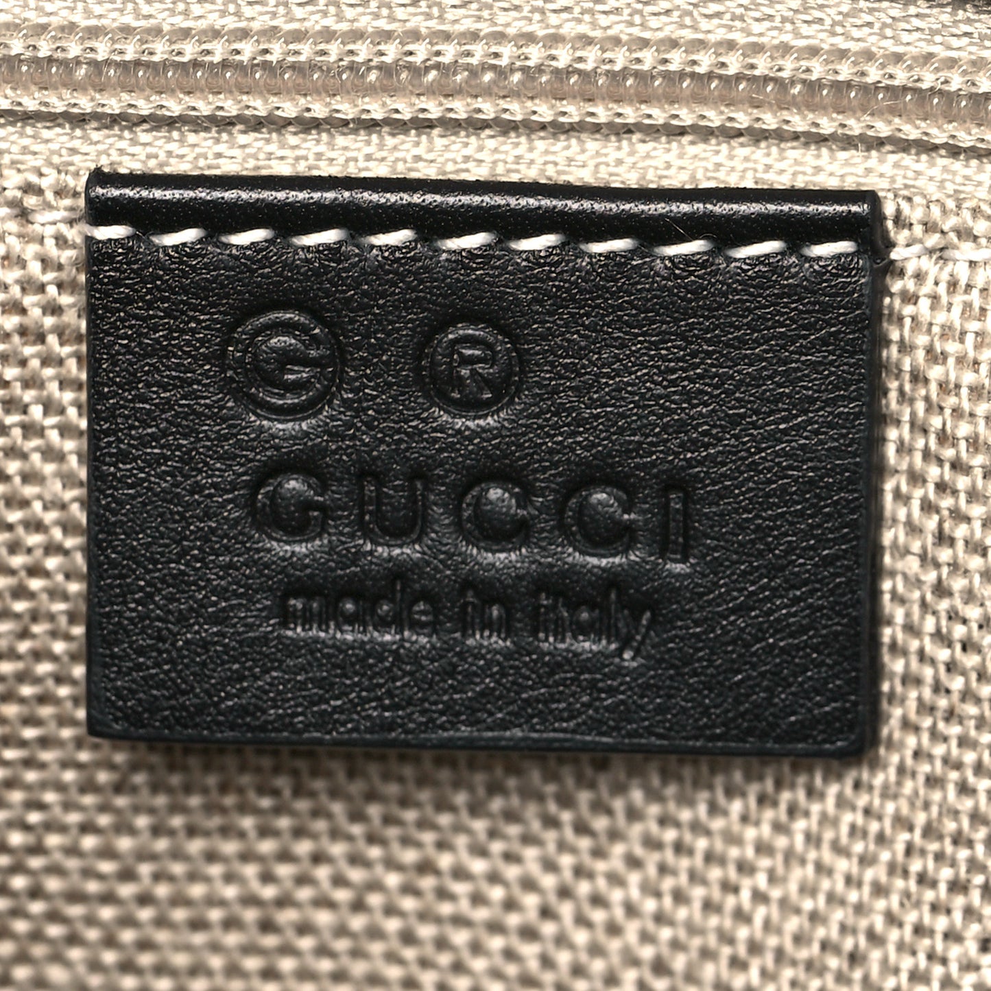 Soft Microguccissima Small Zippered Satchel Black