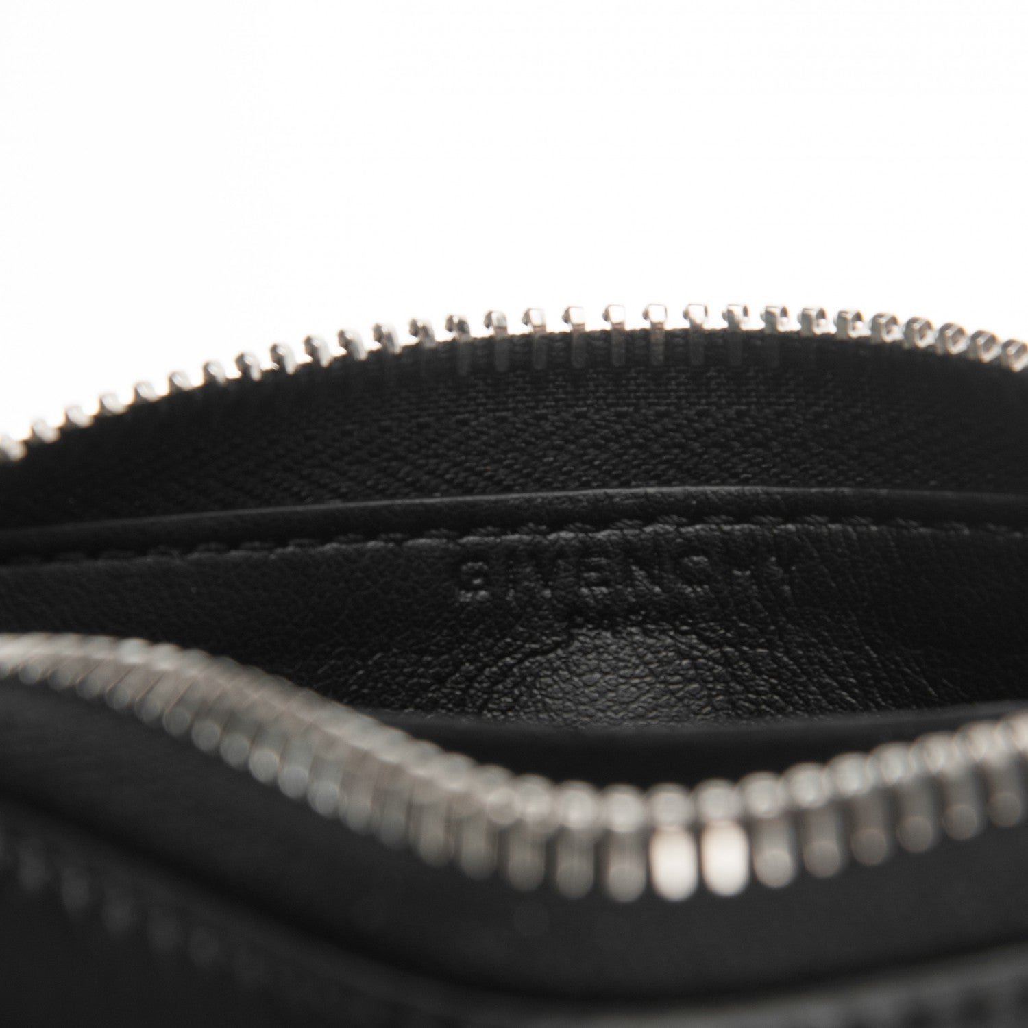 Givenchy Calfskin Iconic Bambi Print Mini Zip Wallet Black White 7 of 7