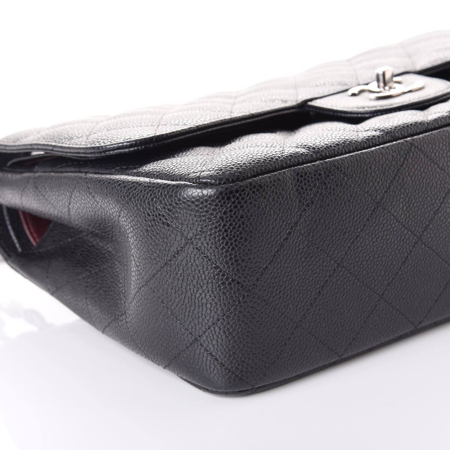 Chanel Caviar Quilted Jumbo Double Flap Black 5 of 9