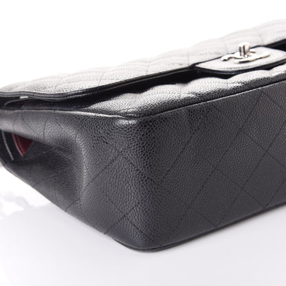 Chanel Caviar Quilted Jumbo Double Flap Black 5 of 9