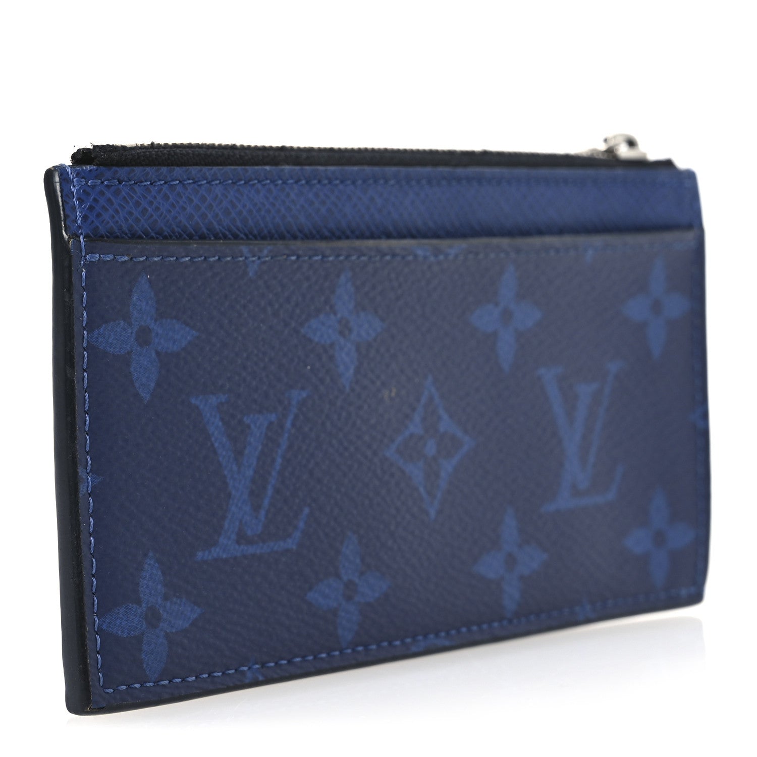 Louis Vuitton Taigarama Coin Card Holder Cobalt Blue 3 of 9