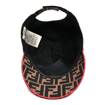Fendi Canvas FF Reloaded Baseball Hat Tobacco Red 7 of 8