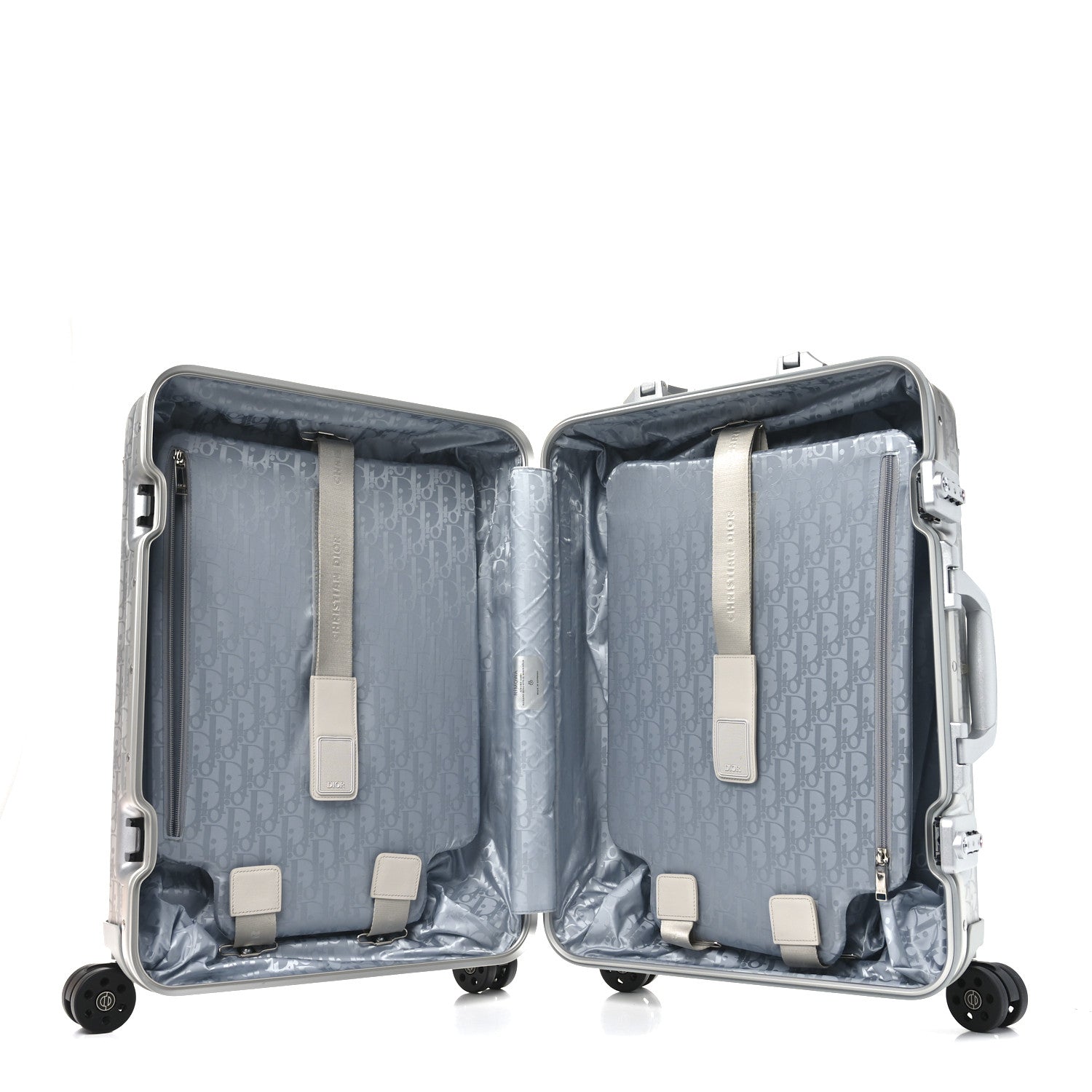 Christian Dior X RIMOWA Aluminum Gradient Cabin Luggage Silver 4 of 9