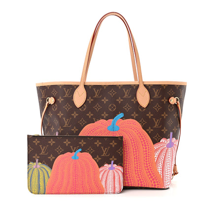 Louis Vuitton LV X YK Monogram Kusama Pumpkin Neverfull MM 1 of 11