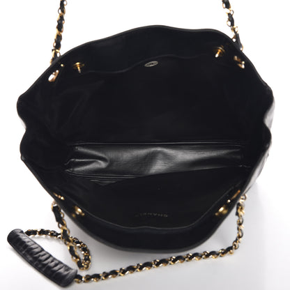 Chanel Lambskin Shopping Tote Black 5 of 11