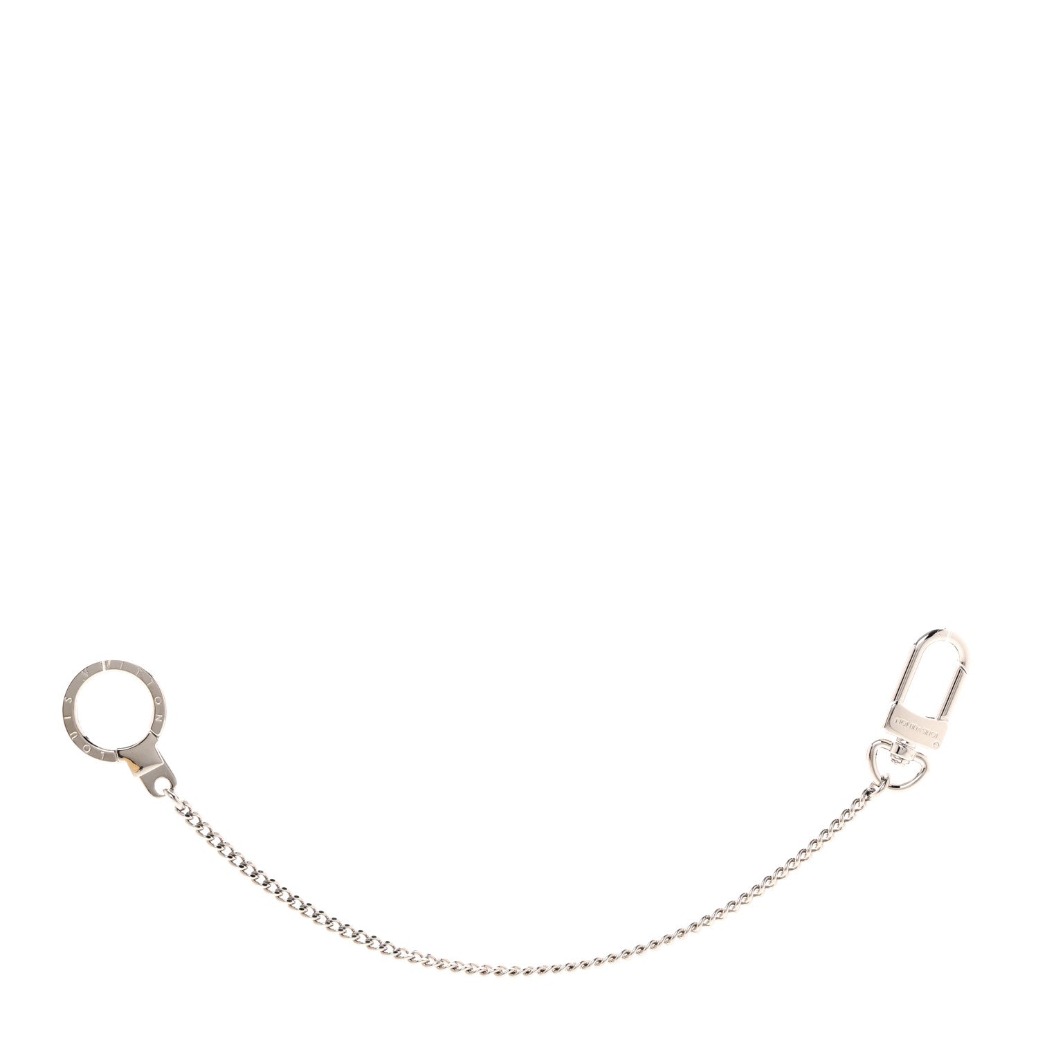 Louis Vuitton Pochette Extender Key Ring Chain Silver 1 of 5