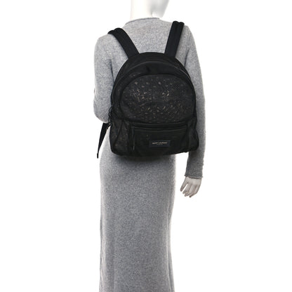 Saint Laurent SAINT LAURENT Nylon Mesh Backpack Black 3 of 10