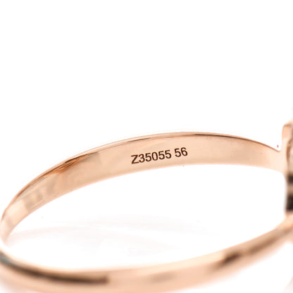 Chanel 18K Rose Gold Diamond Extrait de Camelia Ring 56 7.5 6 of 7