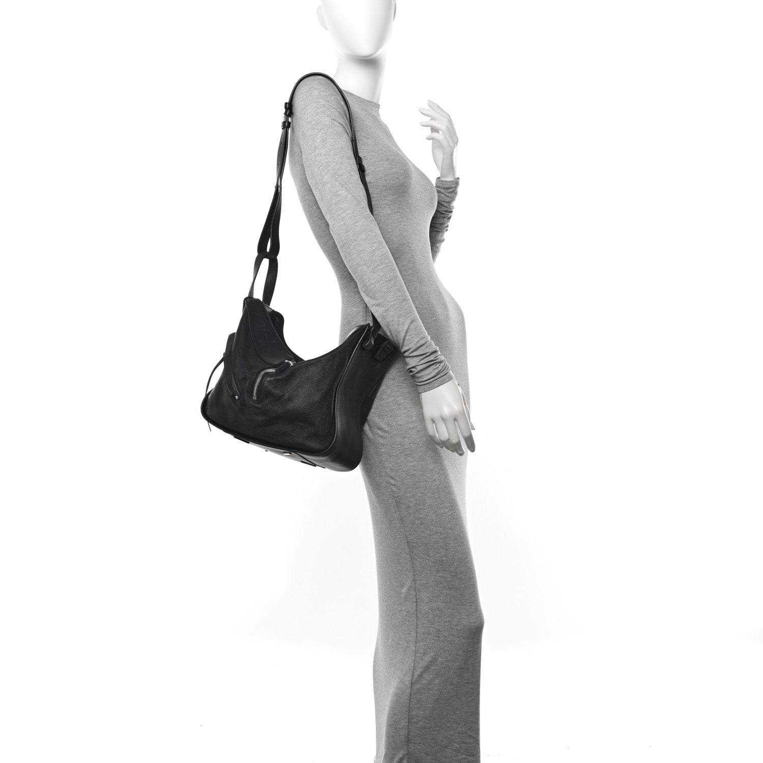 Loewe Calfskin Small Hammock Shoulder Bag Black 2 of 10