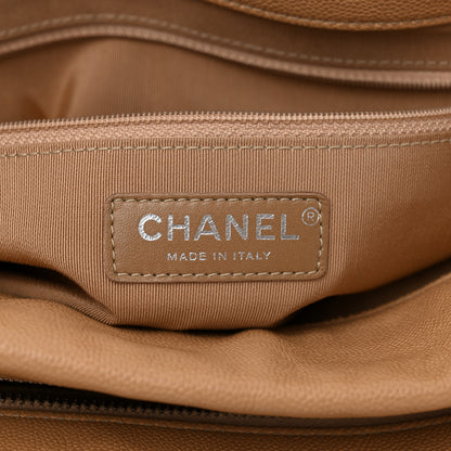 Chanel Caviar Quilted Large Urban Companion Top Handle Shopping Tote Beige 7 of 13