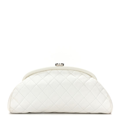 Chanel Caviar Quilted Timeless Clutch White 1 of 12