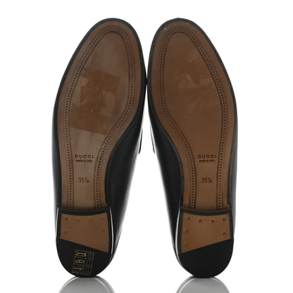 Gucci Lambskin Womens Brixton Horsebit Loafers 35.5 Black 5 of 7