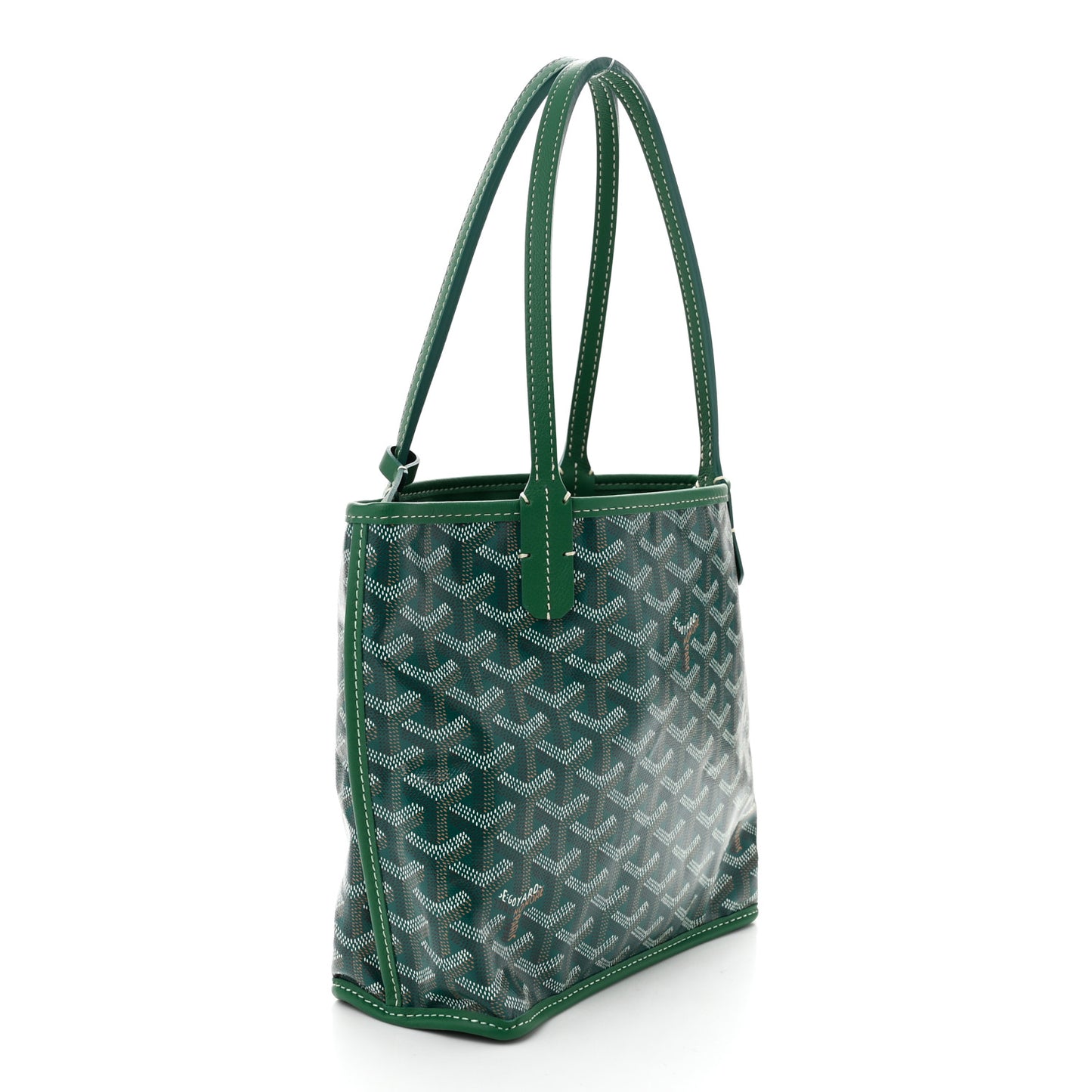 Goyardine Reversible Mini Anjou Green