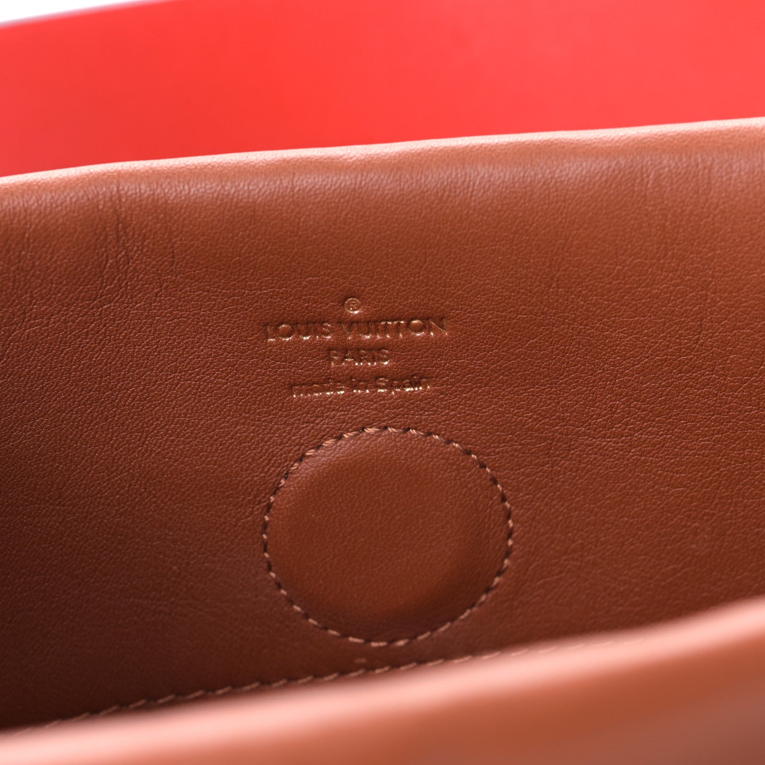 Louis Vuitton Monogram Tuileries Besace Caramel Rouge 6 of 9