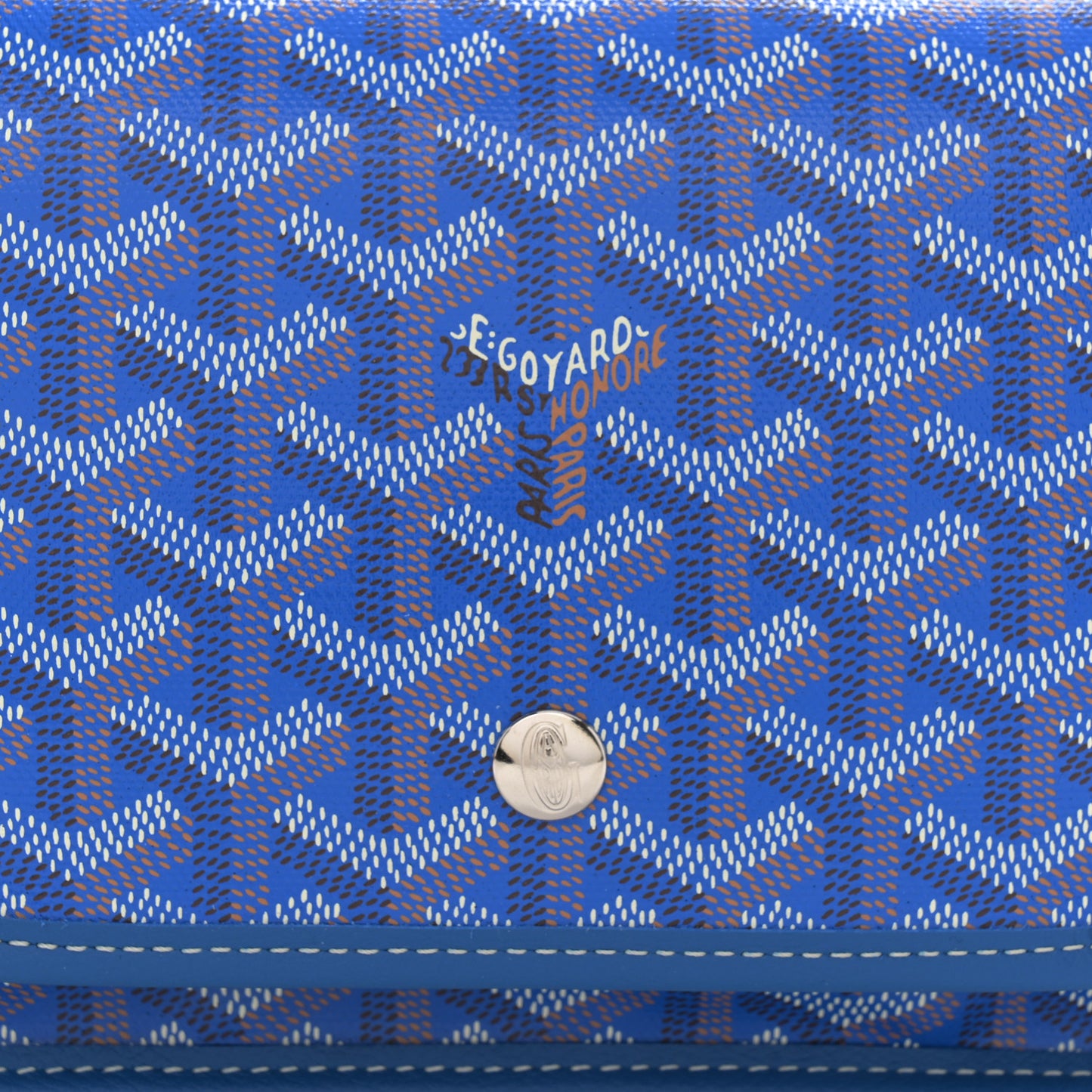Goyardine Plumet Wallet Clutch Sky Blue