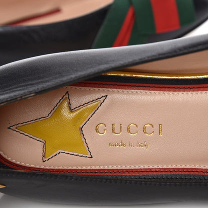 Gucci Calfskin Web Ballerina Flat 39 Nero Black 5 of 8