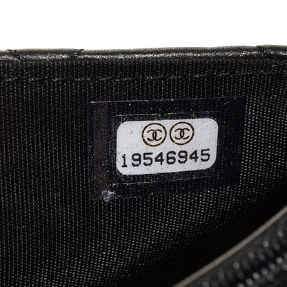 Chanel Lambskin Quilted Boy Wallet On Chain WOC So Black 8 of 9