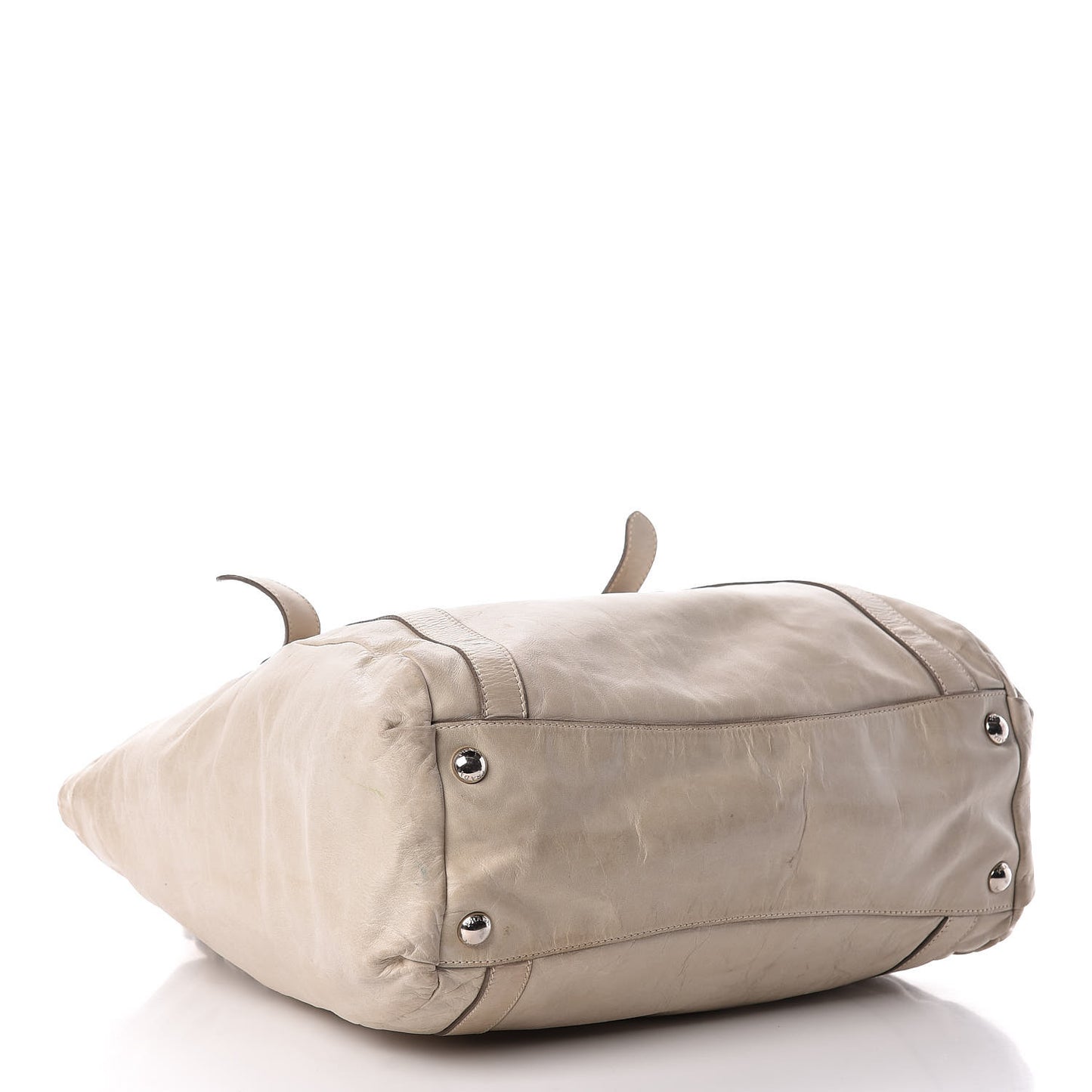 Vitello Shine Tote Ivory