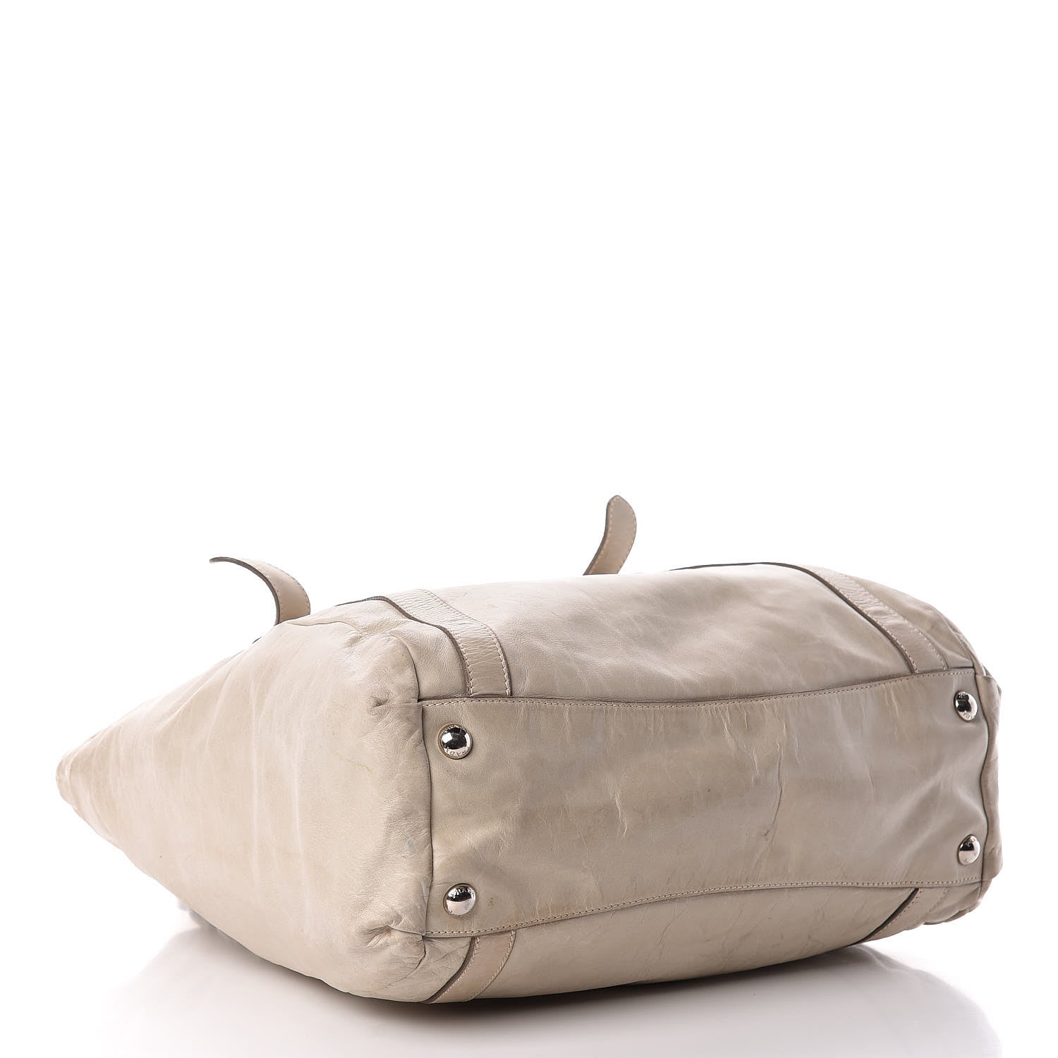 Prada Vitello Shine Tote Ivory 4 of 28