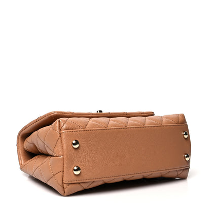 Chanel Caviar Quilted Mini Coco Handle Flap Brown 4 of 10