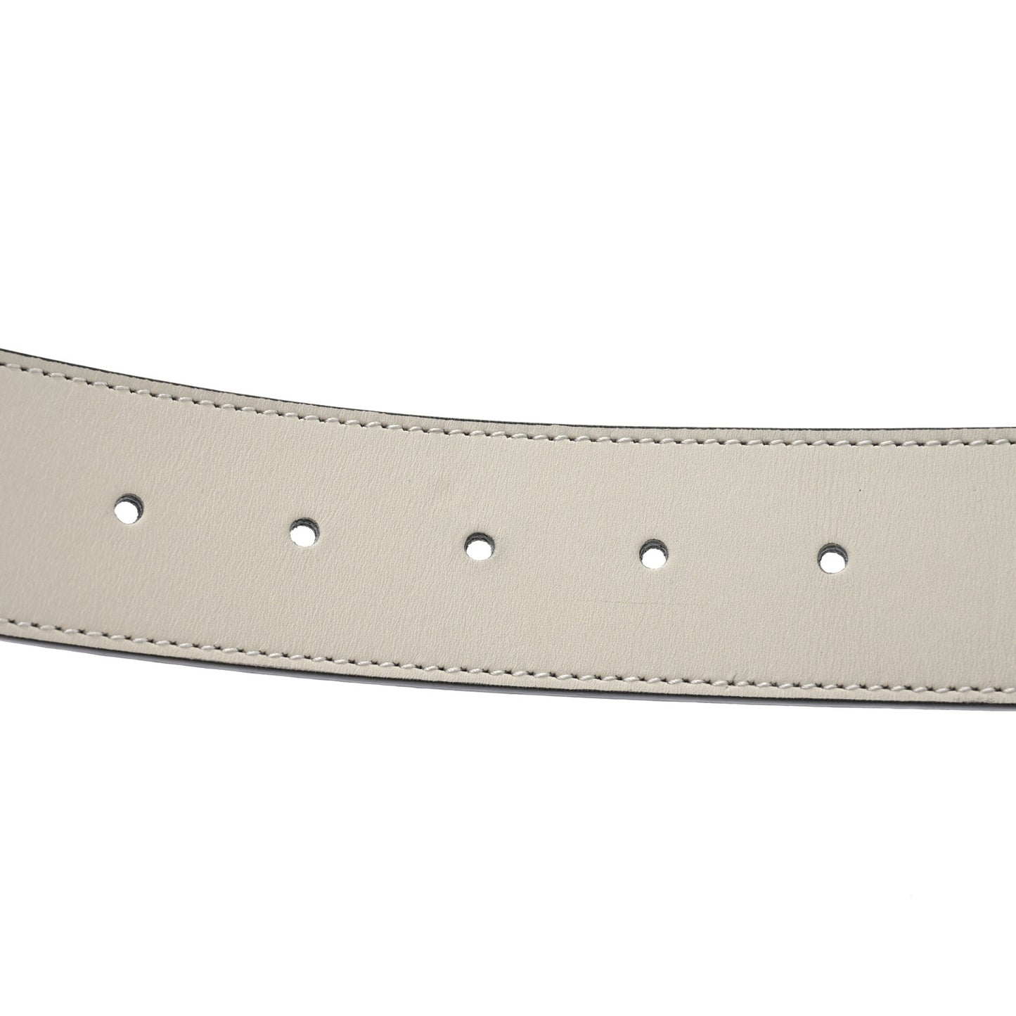 Calfskin Double G 40mm Belt 75 30 Mystic White